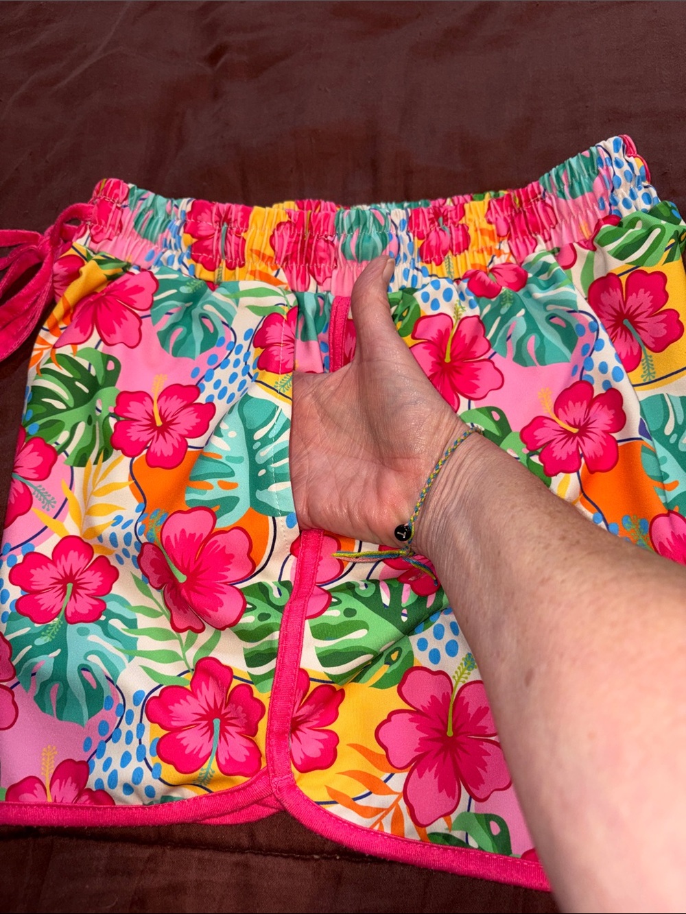 Hawaiian Print Gym Short by Jess Lea Brand. EUC! - Picture 8 of 15